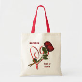 Red Roses Red Heart gepersonaliseerd Tote Bag (Voorkant)