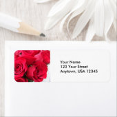 Red Roses retouradreslabels Etiket (Insitu)