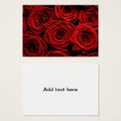 Red Roses Richting Kaarten Visitekaartjes (Voorkant /achterkant)