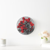 Red roses ronde klok (Huis)