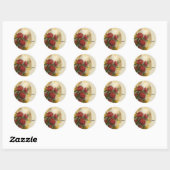 Red Roses Ronde Sticker (Vel)