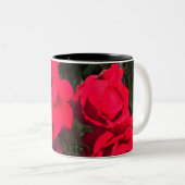 Red Roses Rosarium Tweekleurige Koffiemok (Voorkant rechts)