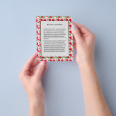 Red Roses Roze geeft het hart Happy Valentines Day Flyer (Hand)