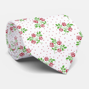 Red Roses Stencil Stropdas