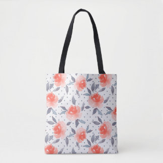 Red roses tote bag