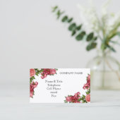  Red Roses Visitekaartje (Staand voorkant)