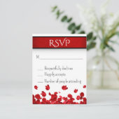 Red Roses Wedding RSVP (Staand voorkant)