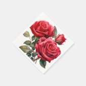 Red Roses Wedding Servet (Hoek)