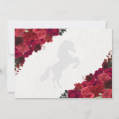 Red Roses Western Charra Quinceanera Merci (Dos)