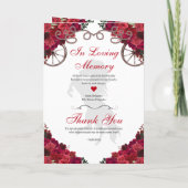 Red Roses Western Charro Quinceañera Programme (Dos)