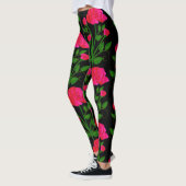 Red Roses Zwarte Leggings (Links)