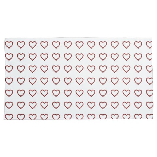 Red Ruby Gemstone Heart Kussensloop (Voorkant-Rechts)