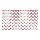 Red Ruby Gemstone Heart Kussensloop (Achterkant-Links)