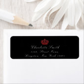 Red Ruby Glitter RSVP Crown Princess Bridal Black Etiket (Insitu)