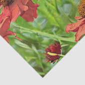 RED RUDBECKIA FLOWERS TISSUEPAPIER (Detail)