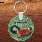 Red Ruffed Lemur #2 Sleutelhanger (Voorkant)