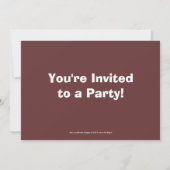 Red Ruffed Lemur Birthday Party Invitation Kaart (Achterkant)