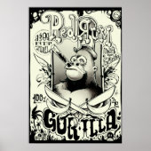 Red Rum Gorilla Poster (Voorkant)