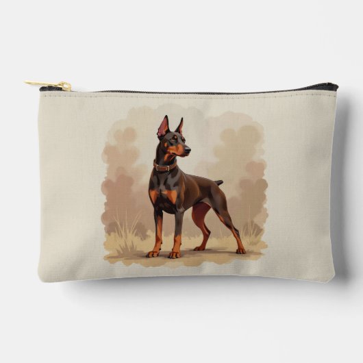 Red Rust Brown Doberman Pinscher Dog Etui (Voorkant)