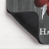 Red Rustic Butterfly - Aangepaste Muismat (Hoek)