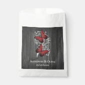 Red Rustic Butterfly Wedding Favoriser les sacs (Devant)