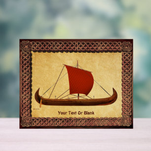 Red Sail Vikingschip II Acryl Bord