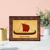 Red Sail Vikingschip II Acryl Bord (Huwelijk)