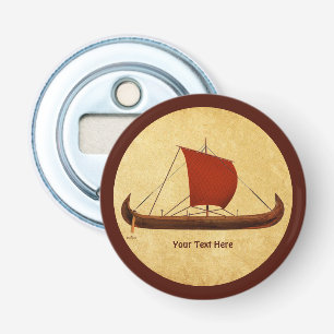 Red Sail Vikingschip II Button Flesopener