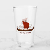 Red Sail Vikingschip II Glas (Voorkant)