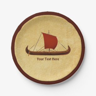 Red Sail Vikingschip II Papieren Bordje