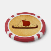 Red Sail Vikingschip II Poker Chips (Enkel)
