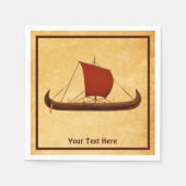 Red Sail Vikingschip II Servet (Voorkant)