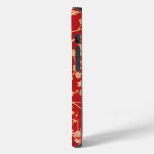 RED SAKURA FLOWERS Antiek Japans Floral Pattern Case-Mate iPhone Case (Achterkant / Links)