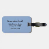 Red Sakura Kokeshi Doll - Cute Geisha Girl Bagagelabel (Achterkant horizontaal)