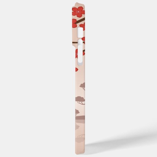 Red Sakura Kokeshi Doll - Japanse Geisha Case-Mate iPhone Case (Achterkant / Links)
