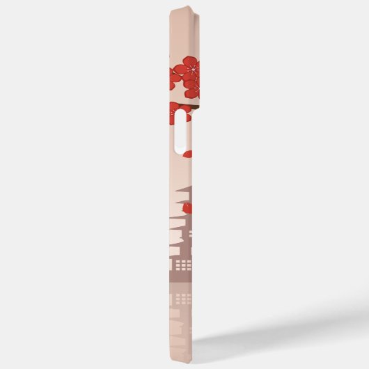 Red Sakura Kokeshi Doll - Japanse Geisha Case-Mate iPhone Case (Achterkant / Rechts)