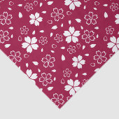 Red Sakura Pattern Tissuepapier (Detail)
