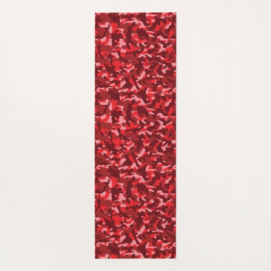 Red Salmon Camouflage Yogamat (Achterkant)
