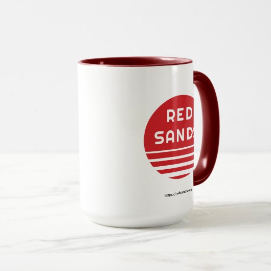 Red Sands Writers Circle mug (Devant droit)