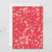 Red Santa Baby Christmas Baby Shower Invitation (Dos)