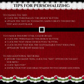 Red Santa Belt Christmas Wine Bottle Label Set Wijn Etiket