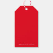 Red Santa Claus Cadeaulabel (Achterkant)