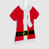 Red Santa Claus Coat Custom Kerstmis Ornament (voorkant)