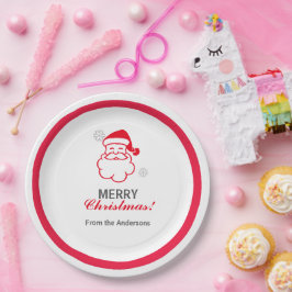 Red Santa Claus Papieren Bordje