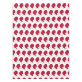 Red Santa Claus Pet Merry Kerstmis Holiday Tafelkleed (Voorkant)