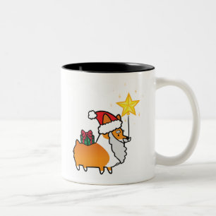 Red Santa Corgi Mok CorgiDingen