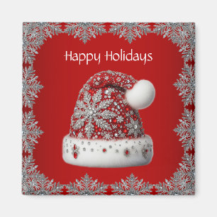 Red Santa Hat Holiday Magnet Magneet