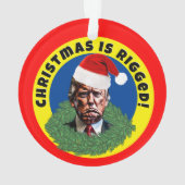 Red Santa Hat Trump Riged Christmas (dos)