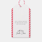 Red Santa's Sleigh Express Speciale levering Cadeaulabel (Achterkant)