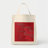 Red Sashiko Tote Bag (Voorkant)